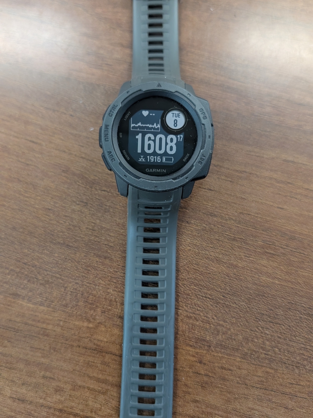 garmin Black Outdoor GPS Multisport SmartWatch with Silicone Strap